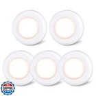 STAR-SPANGLED Push Tap Light, 2.8” Mini Night Touch LED Puck Lamp, Portable U