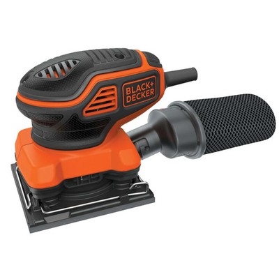 BLACK + DECKER BDEQS300 Orbital Sander 1/4 Sheet with Paddle Switch Actuation