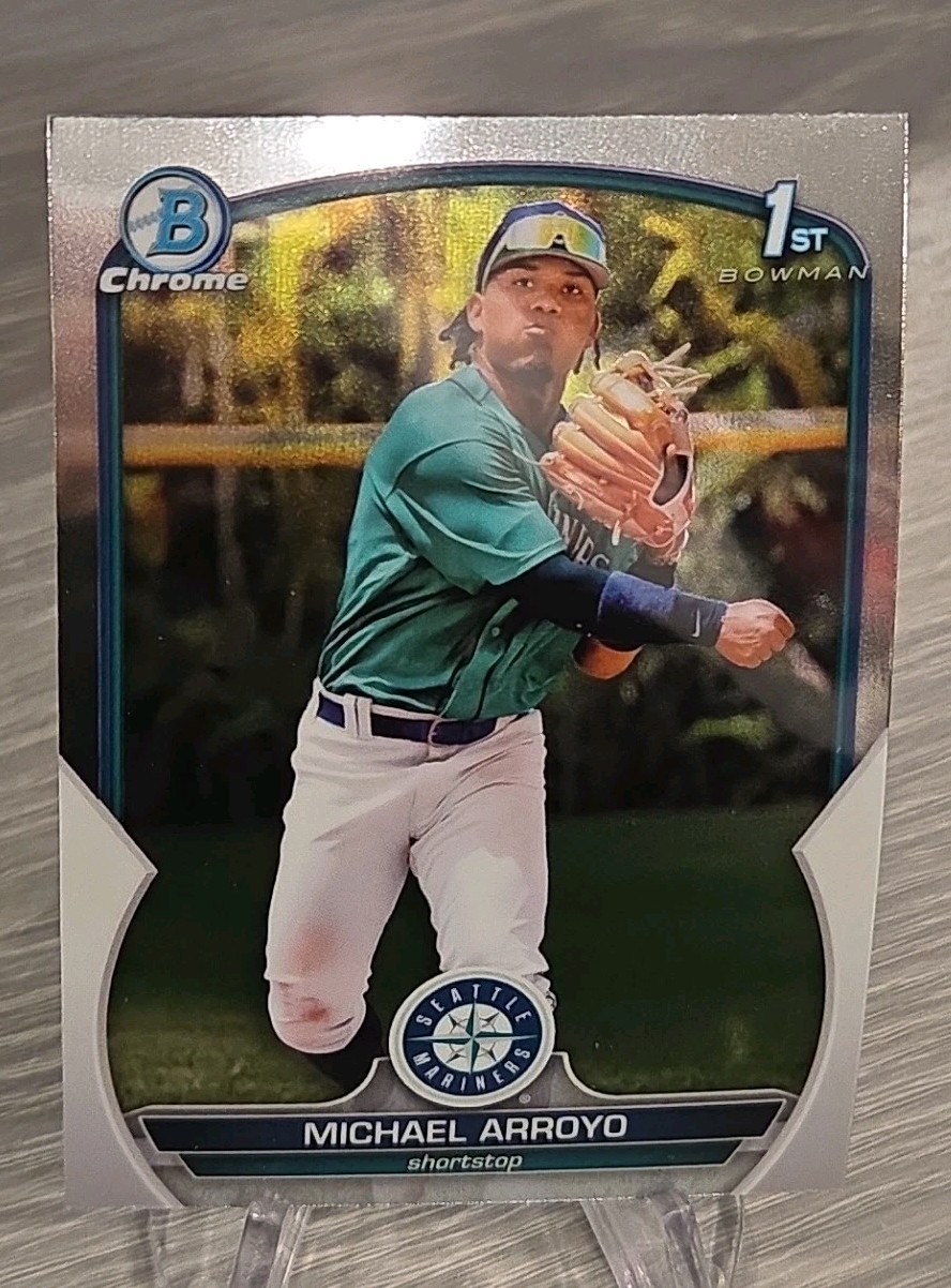 Michael Arroyo 2023 Bowman Chrome 1st Bowman BCP-63 Seattle Mariners