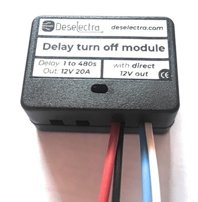 Car timer direct 12V out switch time relay 1-480 sec kit delay off box 20A