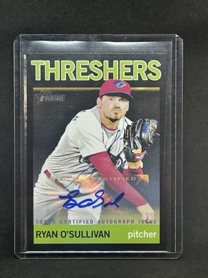 2013 Topps Heritage Minors Ryan O'Sullivan Real One Autograph Black /50 Auto A1