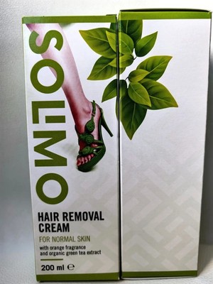 2 Packungen Neu Solimo Hair removal Creme für normale Haut mit Orange und Organi