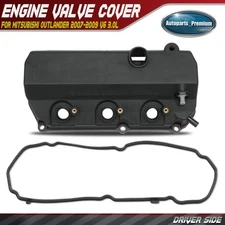 Driver Engine Valve Cover w/ Gasket for Mitsubishi Outlander 2007-2009 V6 3.0L