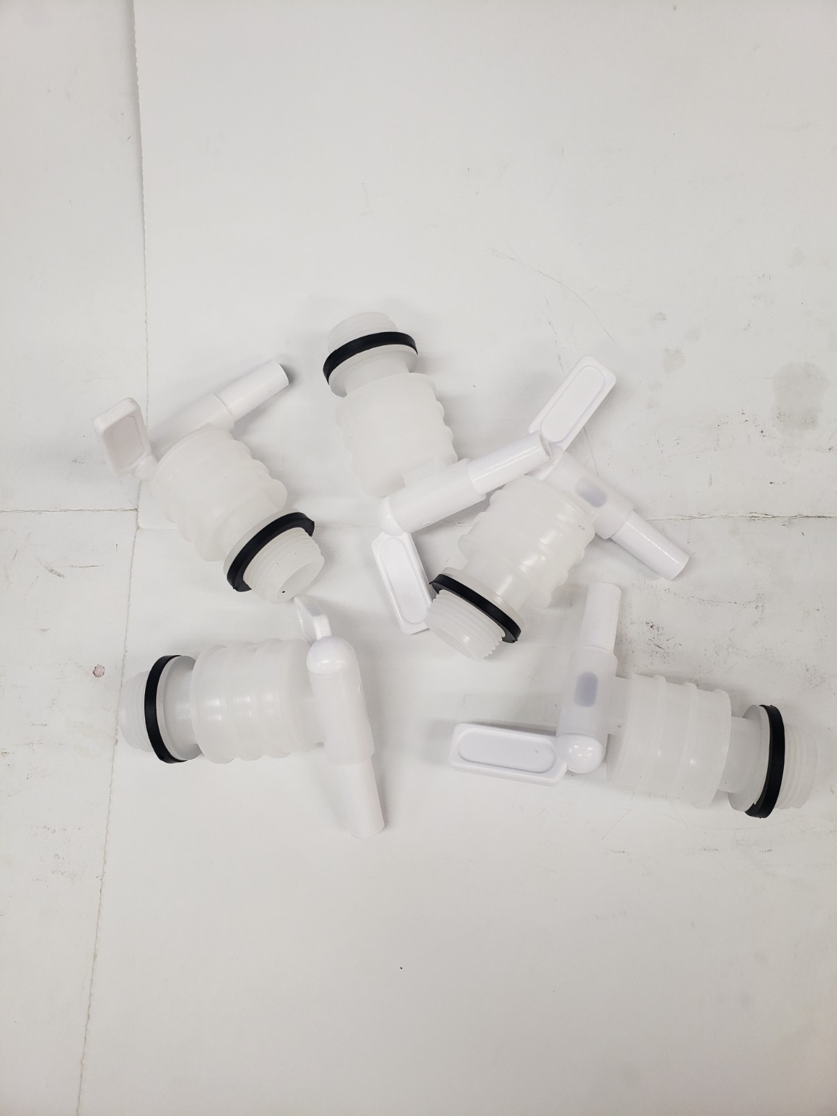 Qty/5 Tolco 250108 Drum Spigot 3/4" Polyethelene White