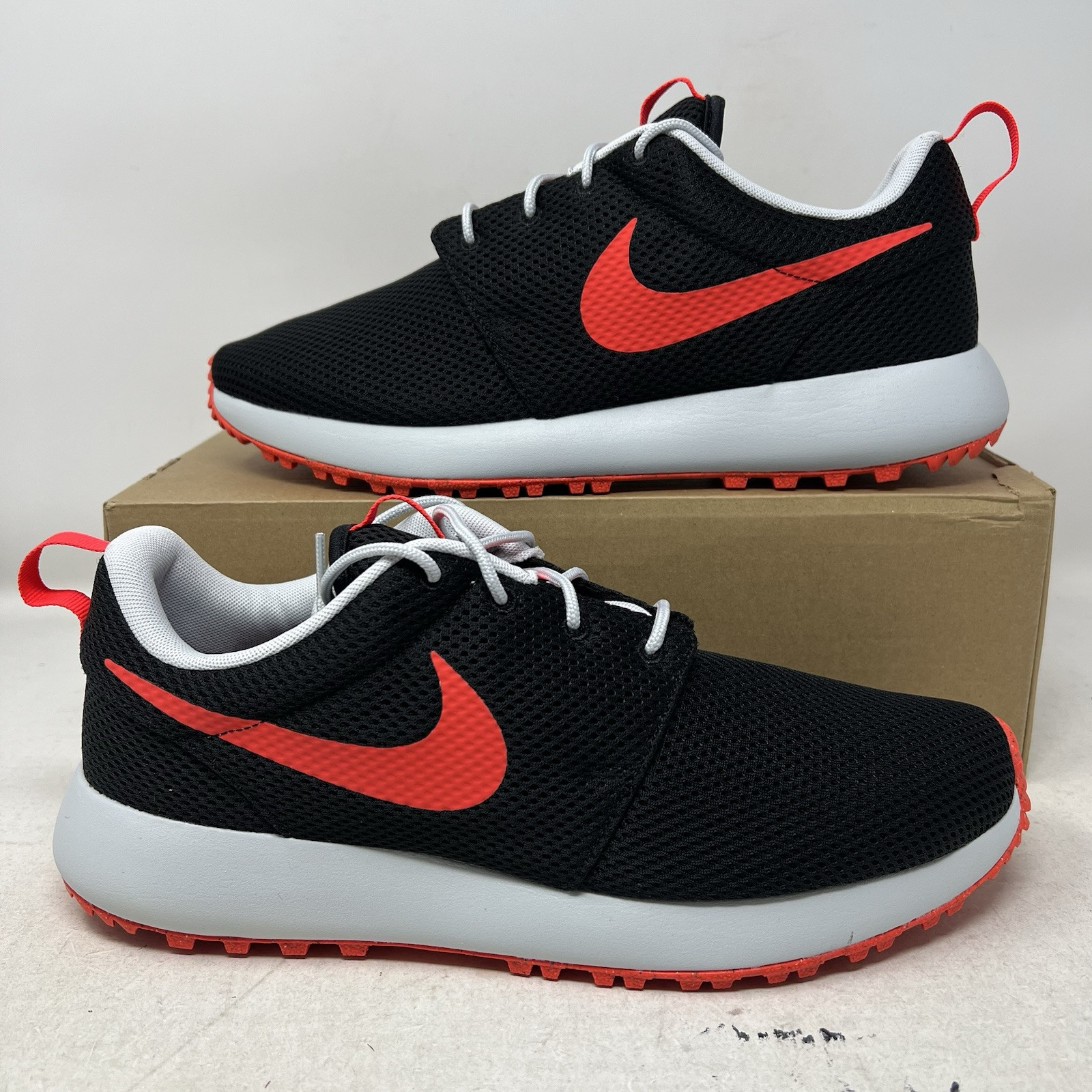 Nike Roshe Men's Golf Shoes Black Crimson Red Size 11 DV1202-006