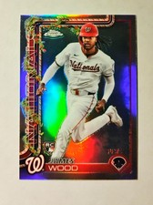 James Wood Topps Chrome Holiday REFRACTOR 303/499 Nationals Rookie #HC94 M6
