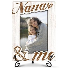 Nana and Me Picture Photo Frame, Nana Gifts for Grandma from Grandkids, brown-3