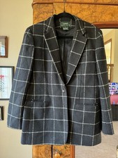 RALPH LAUREN Wool Tweed Checkered Black/white Blazer Size 8