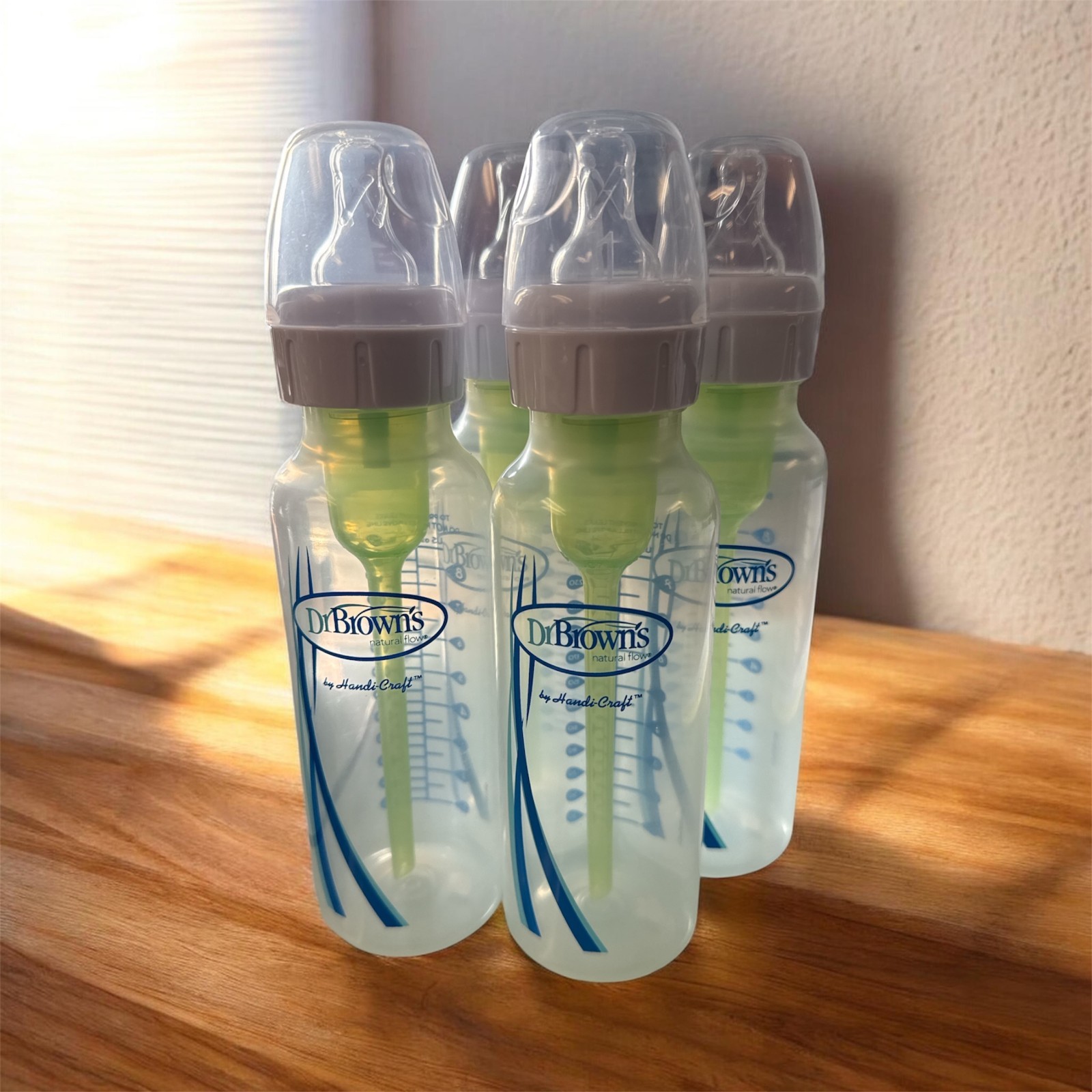 4 x Dr. Brown'S Natural Flow Anti-Colic Options + Narrow Baby Bottle, 8 Oz
