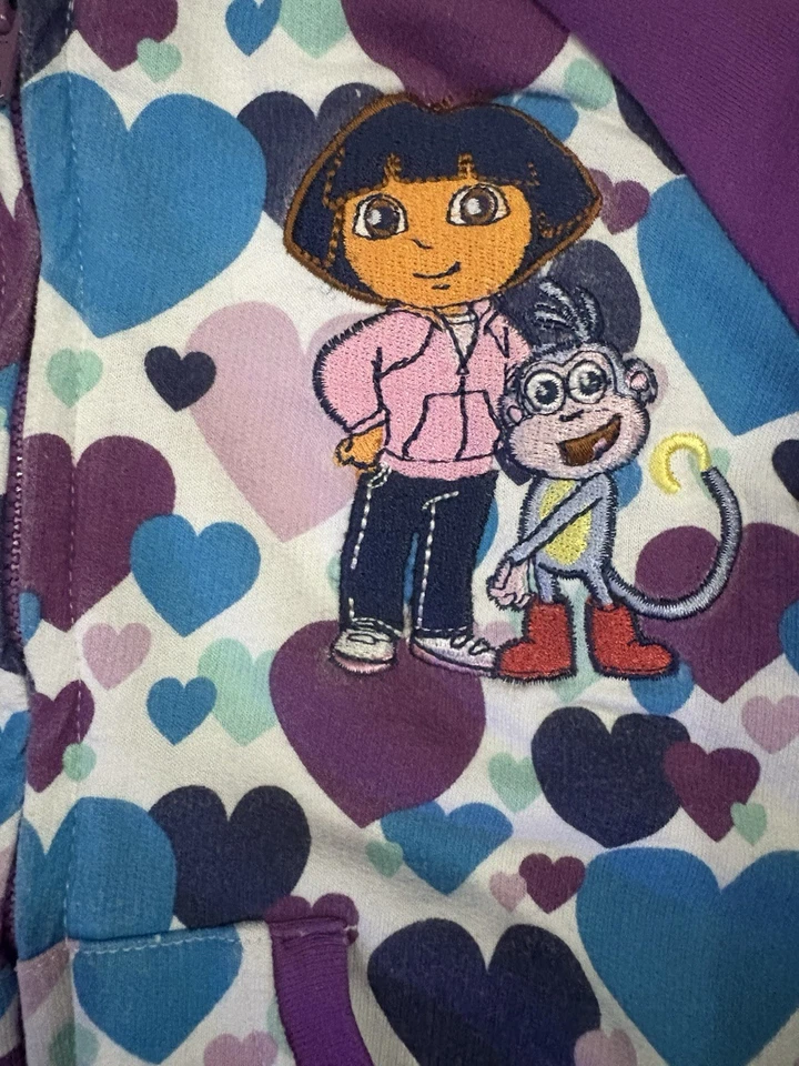 Sudadera con Capucha Dora la Exploradora Bordada con Cremallera NICKELODEON Niñas Pequeñas 4T 2009 Foto 2 de 4