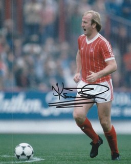 Kenny Burns [Nottingham Forest] Signed 10x8 Colour Photo