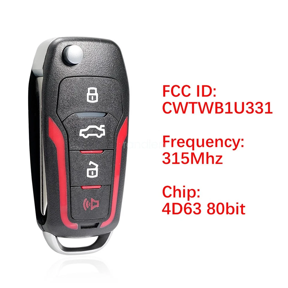 2 Для 2010 2011 2012 2013 2014 Ford Mustang бесключевой дистанционный брелок обновление откидной ключ - Изображение 4 из 4