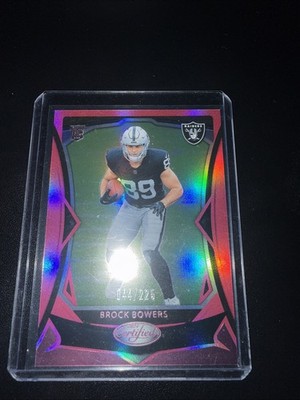 2024 Panini Certified - Rookies Brock Bowers #110 Mirror Pink /225 (RC)