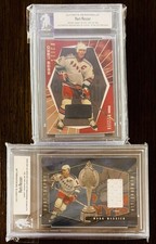 2-Both Mark Messier Game Used Stick Worn Jersey Patch ITG Ultimate HOF Relics 🚨