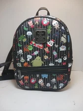 Disney Parks Loungefly Nightmare Before Christmas Chibi Mini Backpack