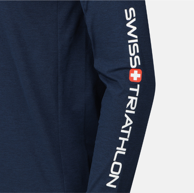 DESCENTE Swiss Triathlon Long-Sleeve T-Shirt NAVY ASIAN FIT | eBay