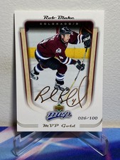 2005-06 Upper Deck MVP Hockey ROB BLAKE #98 GOLD SCRIPT SP 026/100