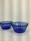 Set Of 2~Cobalt Blue 6oz Anchor Hocking #1034 Small Custard Cup/Bowls