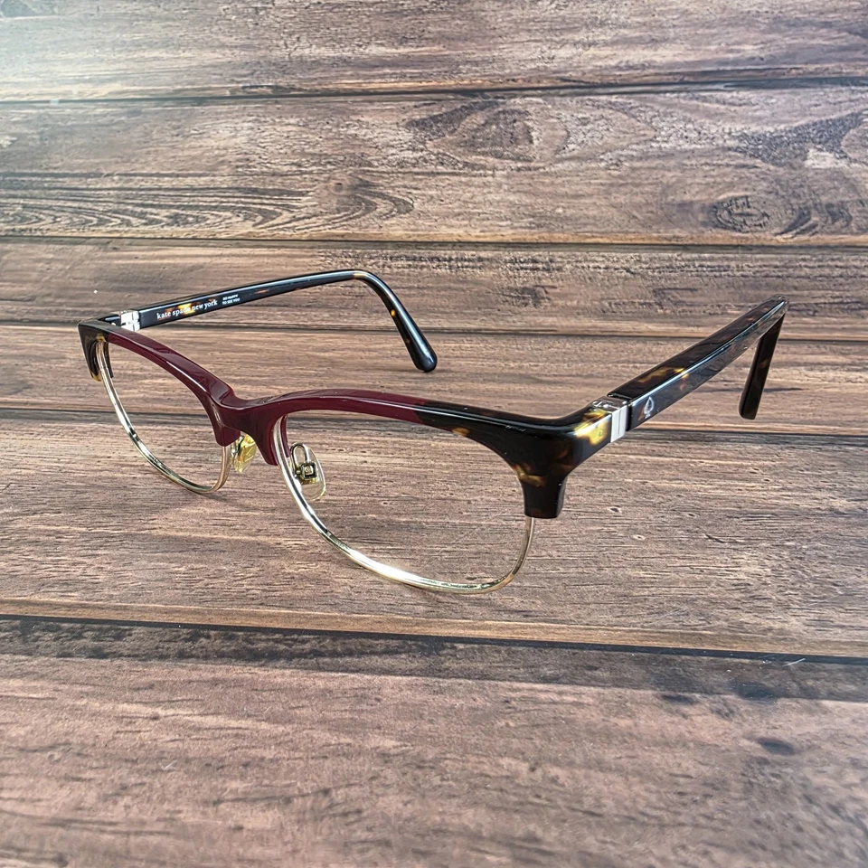 Gafas Kate Spade New York para mujer Borgoña Tortuga Dorado ADALI LHF 51□17 140 Foto 3 de 4