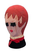 ANTIQUE HAT DISPLAY MILLINER MANNEQUIN 1920s FLAPPER HAIR RED HEAD GINGER LASHES