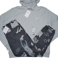 Nike 2 Piece Sweatsuit Men's Size XL Fleece Hoodie Sweatpants Tracksuit Outfit