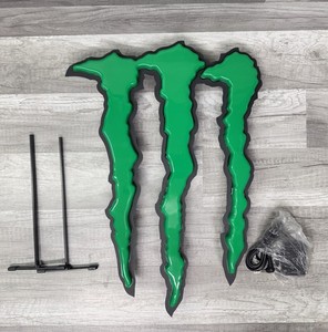 【激レア】Monster Energy LED claw sign Monster Energy Drink LED Claw Sign - NEW | #1861820244