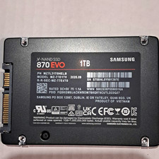 Samsung 870 EVO 1TB 2.5in SATA III Internal SSD Black MZ-77E1T0