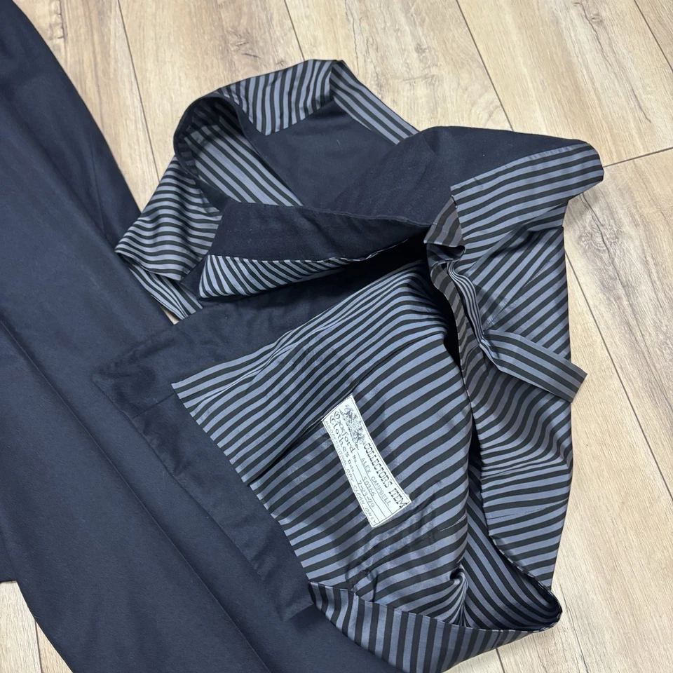 Traje De Colección Oxxford Ropa Para Hombre 100% Lana 3 Botones 3 Piezas Talla 44L 34x32 Usado en Excelente Condición A+ Foto 4 de 4