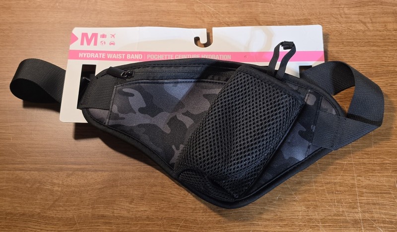 MyTagalongs Waist Band Belt Water running hiking walking Pouch Zip Pocket Black
