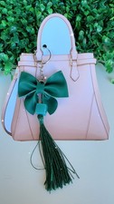 Keychain faux bow for women, purse charm, bag accessory.gift idea