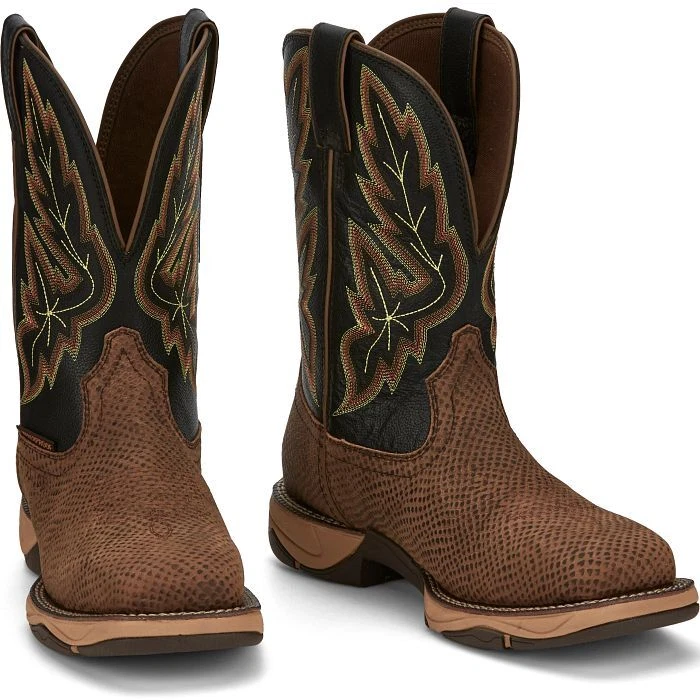 Mens tony lama square toe boots clearance