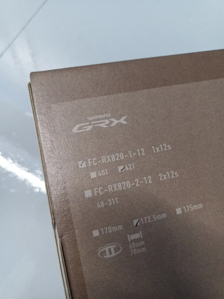 Shimano GRX 820 Unstoppable 1x12 Single Groupset 42t / 10-51t / 172.5mm gravel - Image 4 of 4