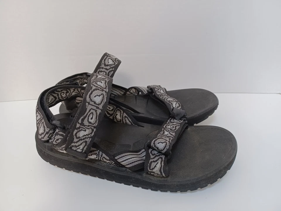 SOURCE Sandalia Exterior Hombre Talla EUR 39 US 6 Negro Gris con Bolsa de Transporte Foto 3 de 4