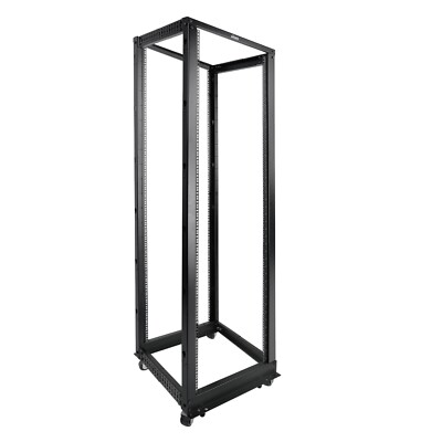 Tecmojo 42U Open Frame Server Rack,4-Post Adjustable Depth Network Rollong Rack.