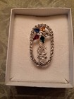 Vintage Rare Mason Masonic Eastern Star Pin Brooch from ORA All Colorful Stones! — photo 1