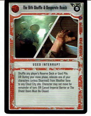 STAR WARS CCG REFLECTIONS II LIGHT SIDE PREMIUM CARD THE BITH SHUFFLE ex