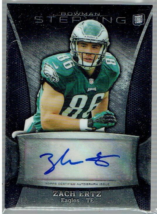 Zach Ertz Bowman Sterling Autographed Rookie Relic #ZE Base