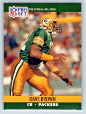 1990 Pro Set Series 2 Football - Dave Brown - Green Bay Packers - Base - #499