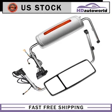 Pair Chrome Truck Mirrors Complete For 2002-2018 International Prostar LH+RH