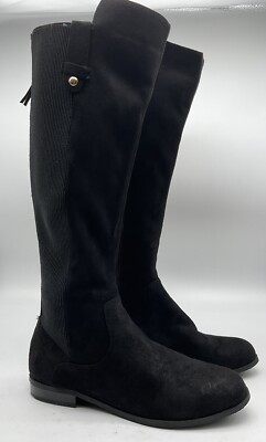 Anne Klein Audrey Riding Boot Women's Size NWOB Black