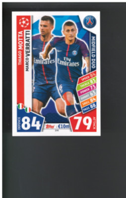 B0174- 2017-18 Topps Match Attax UEFA Champions G2 -du Pick- 15 + Free US Schiff