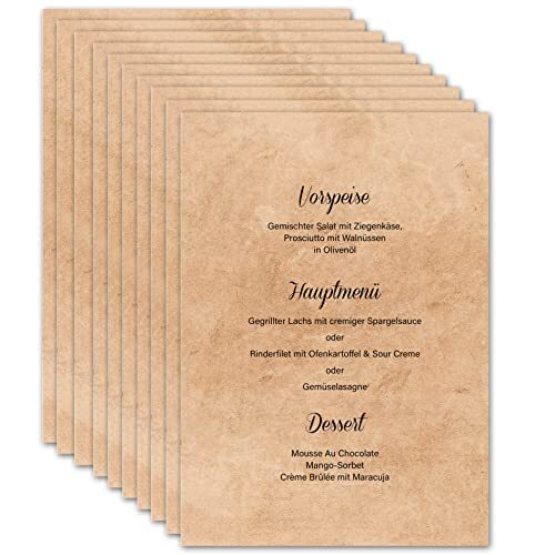 Carta menu matrimonio da stampare DIN A5 - carte bevande vuote (Q5S)
