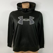 Under Armour ColdGear Big Logo Hoodie Pullover Green Women  s Medium M