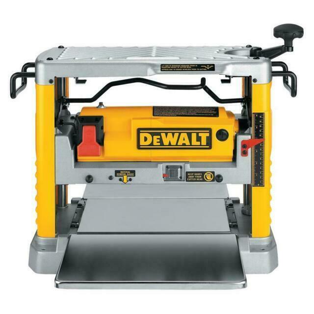 DeWALT DW734 12-1/2" Thickness Three Knife Head Wood Planer Tool - 15 Amp