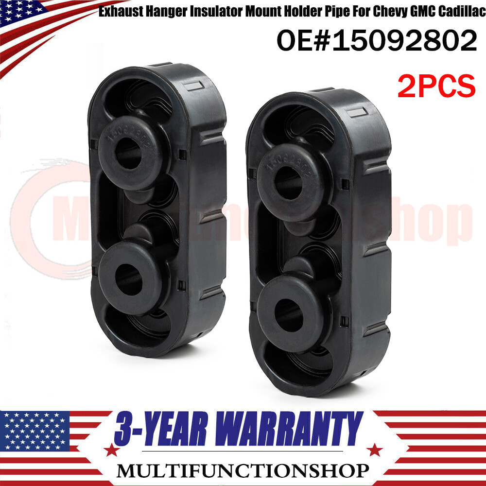 Pair Of Exhaust Muffler Hanger Insulators – Fits Chevy GMC Cadillac – 15092802