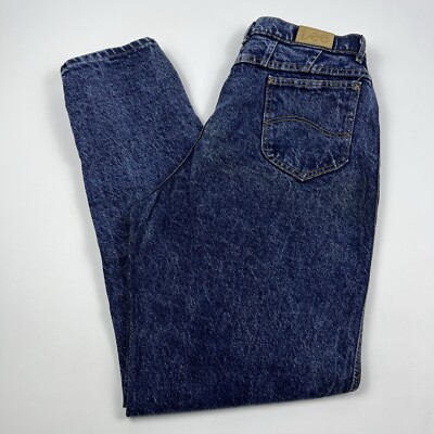 Vintage Lee Riders Denim High Rise Mom Jeans Women's 18 Med 34x31 USA Made READ
