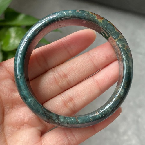 Natural Color Ocean Jasper Quartz Eye Crystal Bangle Inside Diameter 56.2mm 1 - Picture 9 of 10