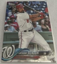 2018 Topps Chrome Baseball Anthony Rendon Los Angeles Angels base card #165
