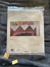 Heritage NEW in package #cn20168msw 20"x168" chantilly white Mantle Scarf