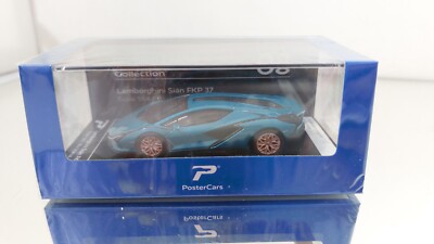 Postercars 1:64 Lamborghini Sian FKP 37 Blue Uranus in Box Mint #8